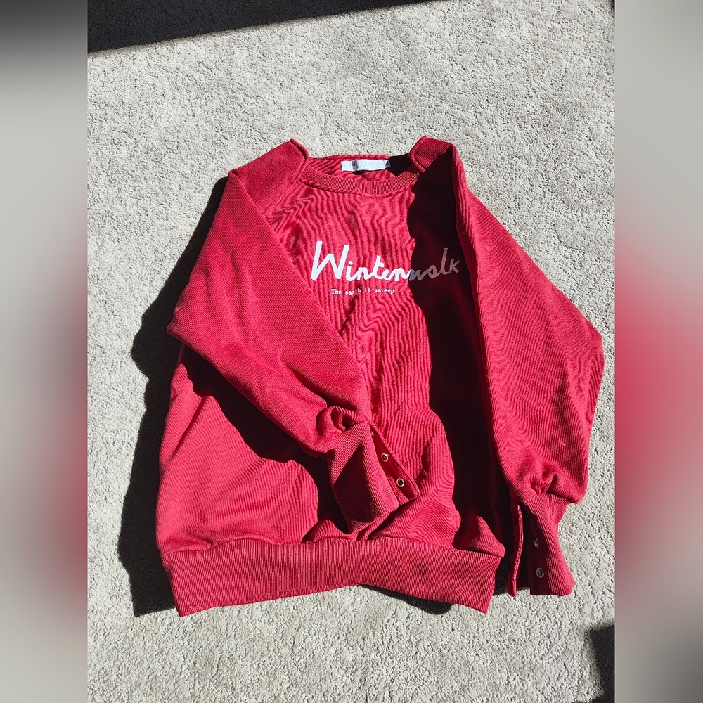 Red sweatshirt